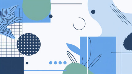 夏や海を思わせる、爽やかな青い色合いのアイキャッチ・タイトル用グラフィック