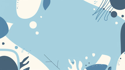 夏や海を思わせる、爽やかな青い色合いのアイキャッチ・タイトル用グラフィック