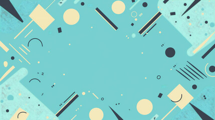 夏や海を思わせる、爽やかな青い色合いのアイキャッチ・タイトル用グラフィック