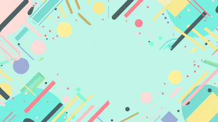 夏や海を思わせる、爽やかな青い色合いのアイキャッチ・タイトル用グラフィック