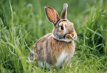 Obraz premium rabbit in the grass