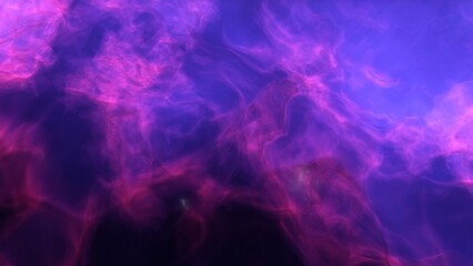 Illustration of a space cosmic background of supernova nebula and stars, glowing mysterious universe
