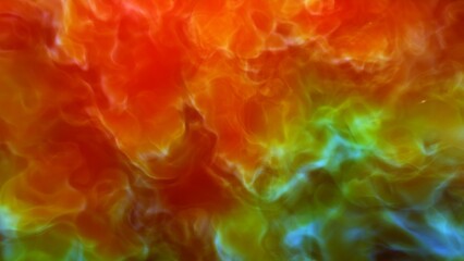 Illustration of a space cosmic background of supernova nebula and stars, glowing mysterious universe
