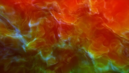 Illustration of a space cosmic background of supernova nebula and stars, glowing mysterious universe
