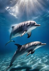 Fototapeta premium dolphin in the sea