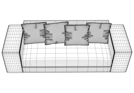 recommend clip art: Sofa or couch line icon. Outline furniture for living room. Vector illustration.