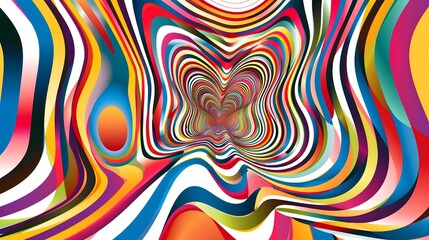 Mesmerizing Abstract Optical Illusion Pattern for Sticker and Shirt Designs