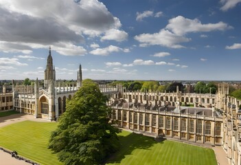 Obraz premium A view of Cambridge University