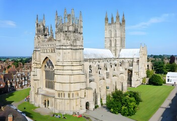 Obraz premium A view of Canterbury Cathedral