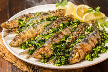 Sardinas a la plancha