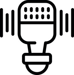 Smart home automation concept with a lightbulb emitting sound waves, representing its voice control capabilities