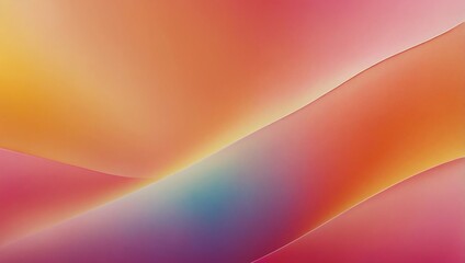 Smooth gradient abstract background in pink, orange, and yellow summer hues