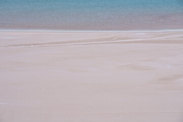 Delicate Light Sand and Azure Water — Horizontal Minimalistic Nature Scene for Calm Visual Compositions