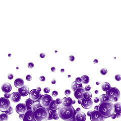 Zinc round capsules scattered randomly.