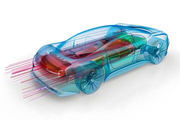 In-Depth Aerodynamic Car Design Visualization: Detailed Fluid Flow and Pressure Distribution Analysis Using Finite Element Analysis (FEA)