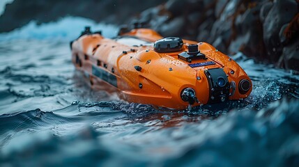 Search rescue robots using sonar with advanced sensors to detect underwater survivors