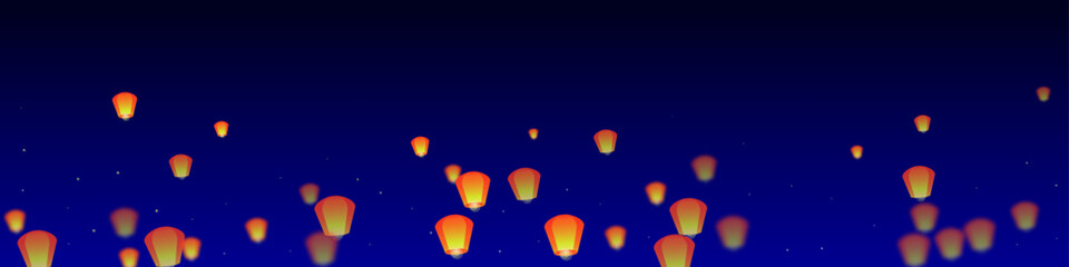 Obraz premium Chiang Mai celebration of Loy Krathong.