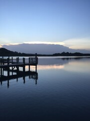 Fototapeta premium Dock at Sunset