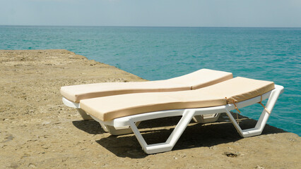 ocean relax coast vacation sand sunbed paradise beach holiday nature tropical umbrella idyllic