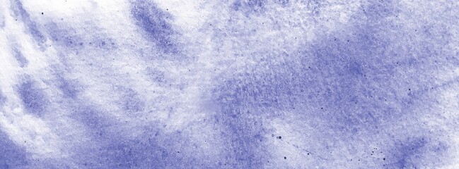 hand painted watercolor texture in blue color, abstract background for trendy design violet purple clouds