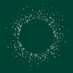 Concept of school background. White chalk