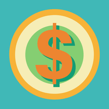 recommend clip art: dollar icon  silhouette vector art illustration