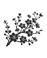 vector cherry blossom flowers vector art,graphics cherry blossom flowerss icons set,vintage illustration cherry blossom flowers clipart,vector cherry blossom flowerss flat style artwork design