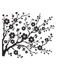 vector cherry blossom flowers vector art,graphics cherry blossom flowerss icons set,vintage illustration cherry blossom flowers clipart,vector cherry blossom flowerss flat style artwork design