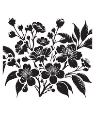 vector cherry blossom flowers vector art,graphics cherry blossom flowerss icons set,vintage illustration cherry blossom flowers clipart,vector cherry blossom flowerss flat style artwork design