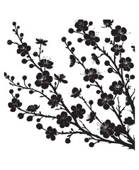 vector cherry blossom flowers vector art,graphics cherry blossom flowerss icons set,vintage illustration cherry blossom flowers clipart,vector cherry blossom flowerss flat style artwork design