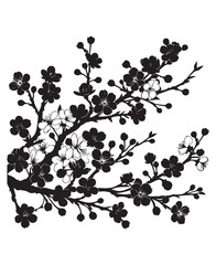 vector cherry blossom flowers vector art,graphics cherry blossom flowerss icons set,vintage illustration cherry blossom flowers clipart,vector cherry blossom flowerss flat style artwork design