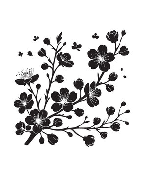 vector cherry blossom flowers vector art,graphics cherry blossom flowerss icons set,vintage illustration cherry blossom flowers clipart,vector cherry blossom flowerss flat style artwork design