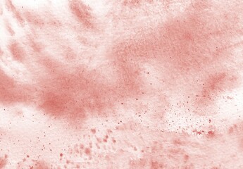 Abstract Pink Coral Orange paint Background. Design banner element. hand painted watercolor illustration