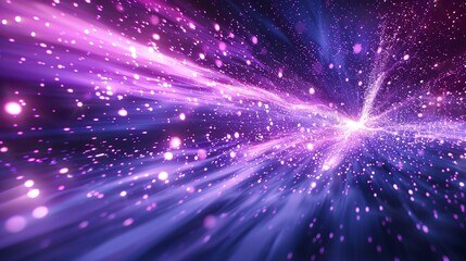 Fototapeta premium A purple and blue light show with a purple line in the middle