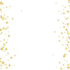 Magic stars vector overlay.  Gold stars scattered