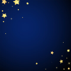 Fototapeta premium Magic stars vector overlay. Gold stars scattered