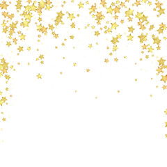 Magic stars vector overlay.  Gold stars scattered