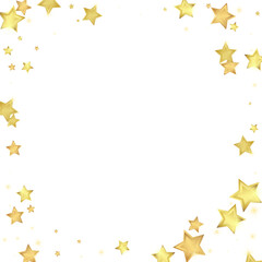 Magic stars vector overlay.  Gold stars scattered