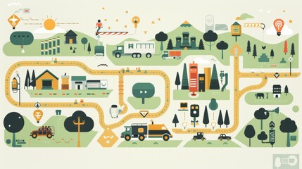 Educational Infographic: Steps to Conserve Gasoline - Visual Guide for Sustainability Awareness