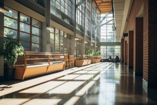 Interior of a university