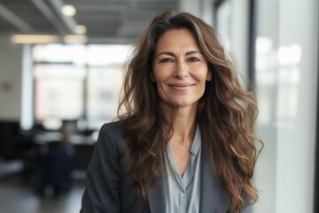 Fototapeta premium Portrait of a middle aged Caucasian business woman