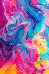Obraz premium colorful liquid paint on a surface