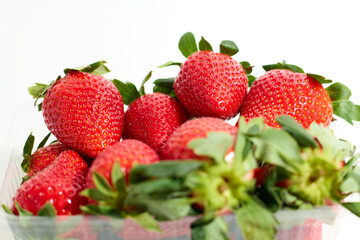 Close Up of a Bowl of Strawberries