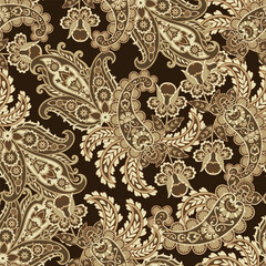 seamless pattern with paisley