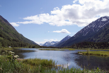 View somewhere between Cooper’s Landing and Turnagain Arm in Alaska