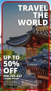 Travel and Vacation Sales Discount Ads Slideshow