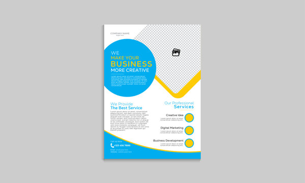 Business flyer design template set, corporate creative business flyer design, unique business leaflet design, business vector template design or business poster design