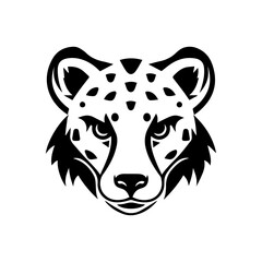 Hyena icon or modern line symbol. Vector line art and icon design with bold outline. Black and white Pixel Perfect minimalistic symbol isolated white background. Silhouette simple thin sign