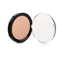 Stylish compact highlighter on white background