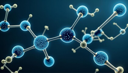 Microscopic molecular research: futuristic structures and illuminated chemistry in biotechnology